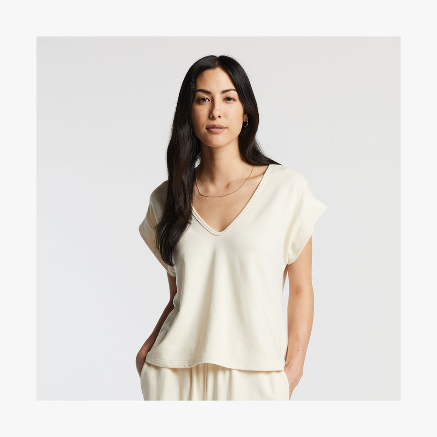 Cream | Front view of Sevilla Top in Cream