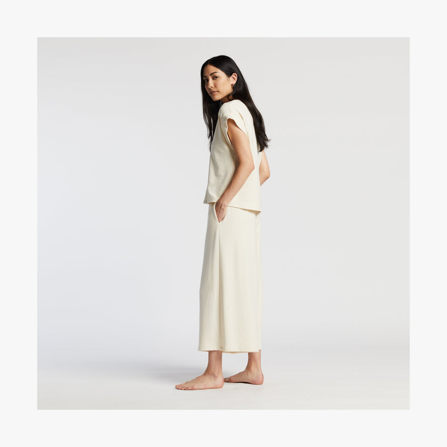 Cream | Full body side view of Sevilla Top in Cream