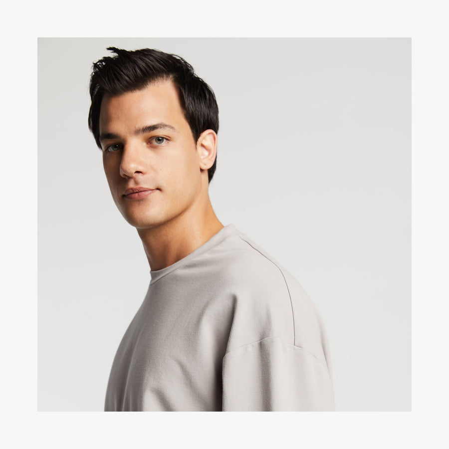 Mist | Shoulder view of Kyoto Long Sleeve in Mist