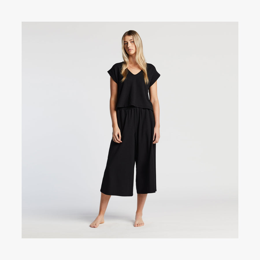 Black | Full body front view of Sevilla Top in Black