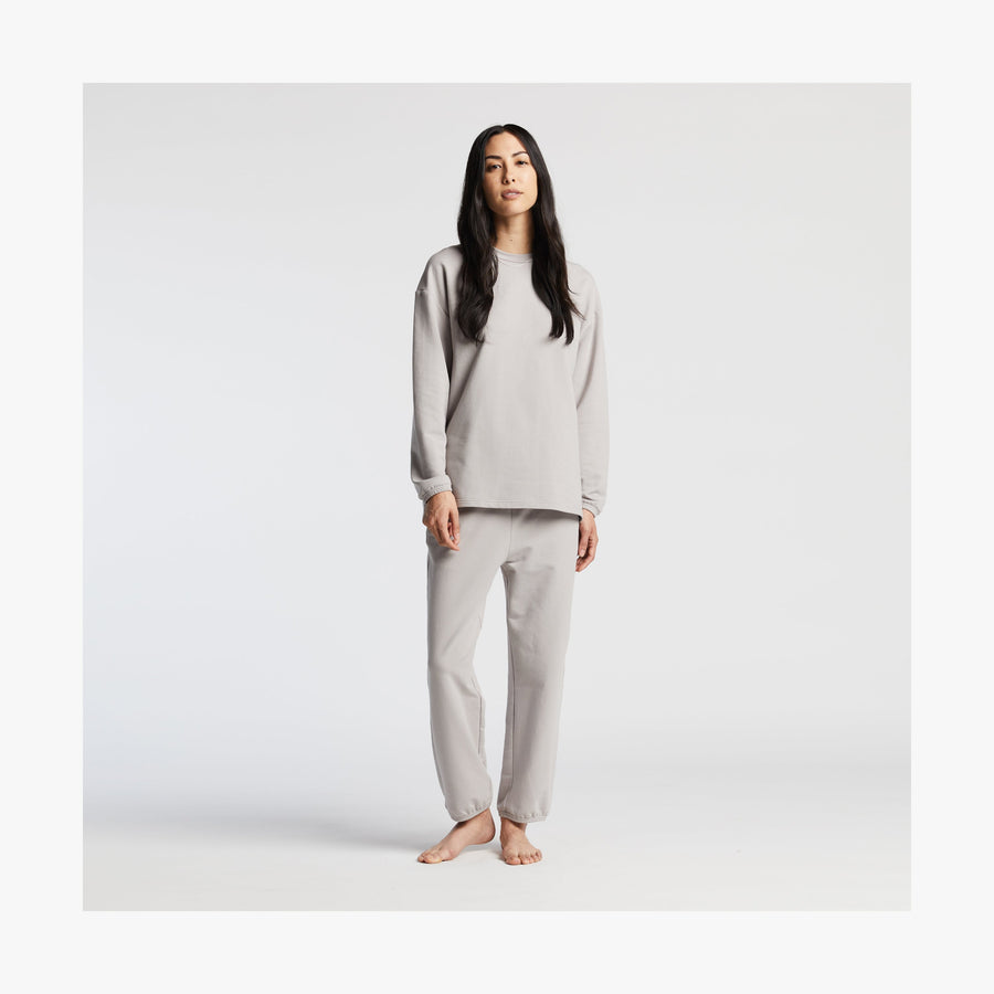 Mist | Full body of female view of Kyoto Long Sleeve in Mist