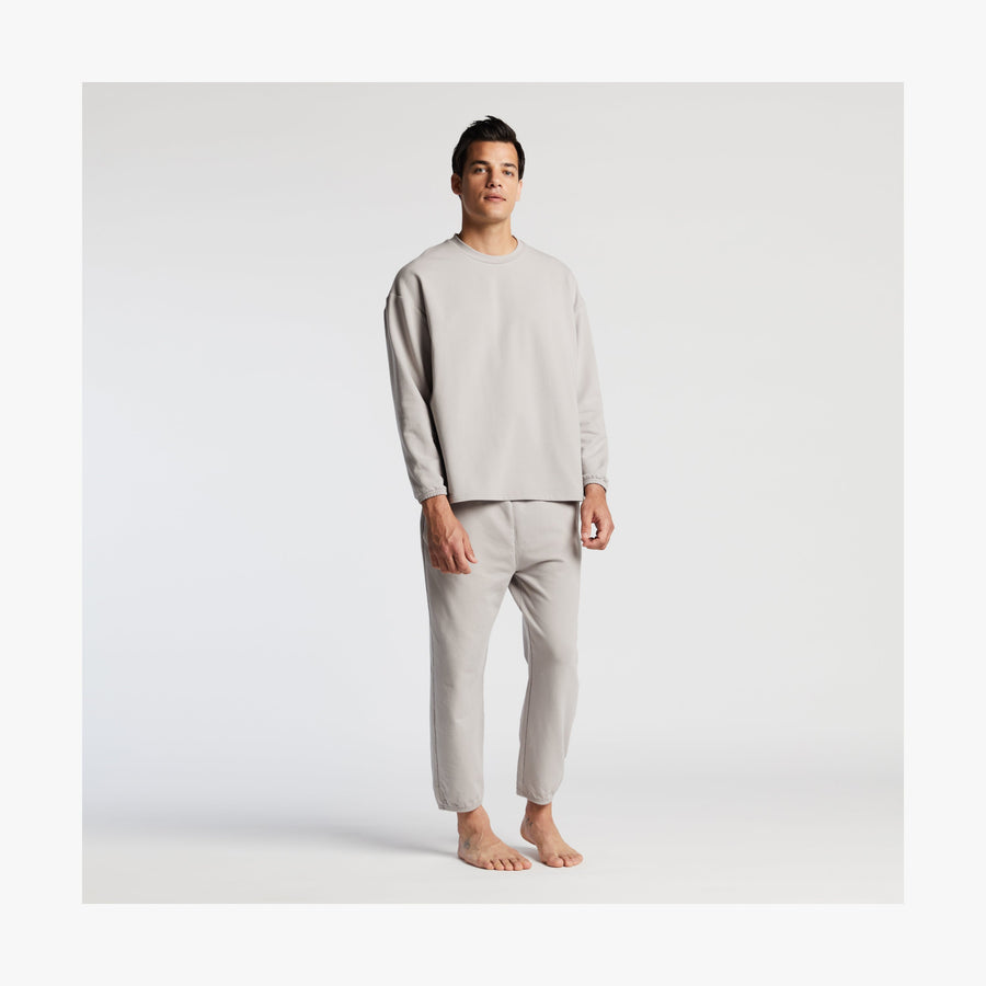 Mist | Front full body view of male in Kyoto Long Sleeve in Mist