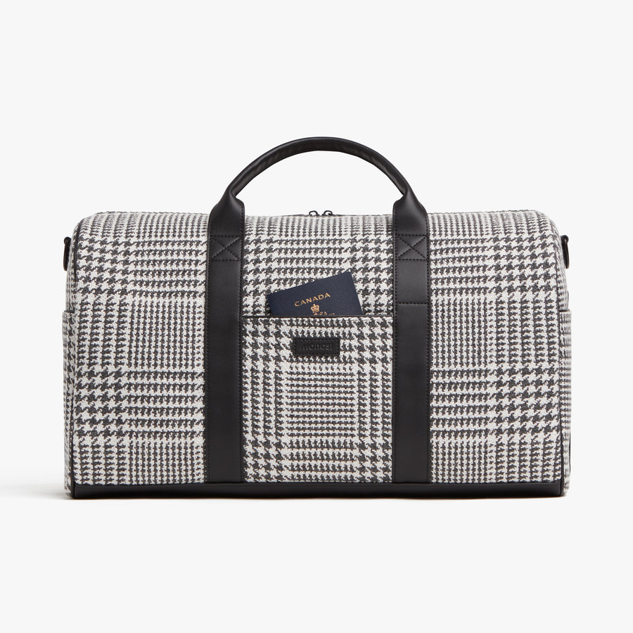 Houndstooth Check | Front view of Metro Carry-All Duffel Houndstooth Check