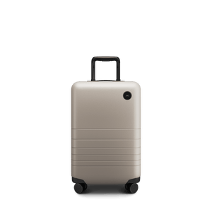 Desert Taupe Scaled | Front view of Carry-On in Desert Taupe