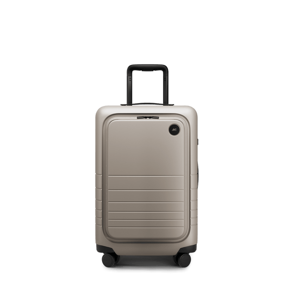 Desert Taupe Scaled | Front view of Carry-On Pro Plus in Desert Taupe
