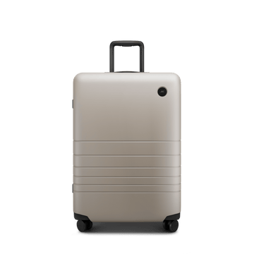 Front view of Check-In Medium in Desert Taupe