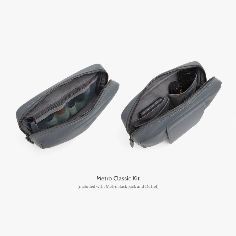 Dover Grey | Metro Classic Kit included with Metro Backpack and Duffel in Dover Grey