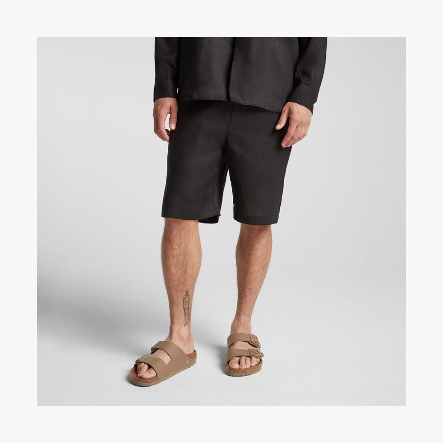 Black | Front view of Algarve Shorts in Black