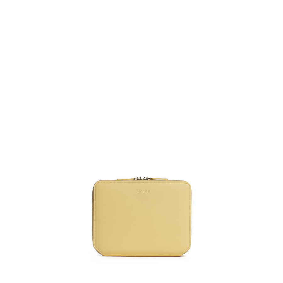 Banana Pudding (Vegan Leather) Scaled | Front view of Metro Folio Kit in Banana Pudding