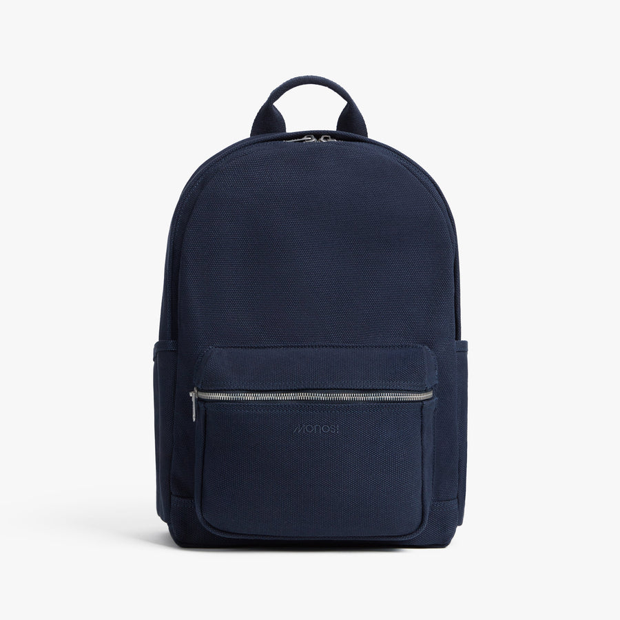 Abyss Blue | Front view of Gesso Backpack in Abyss Blue