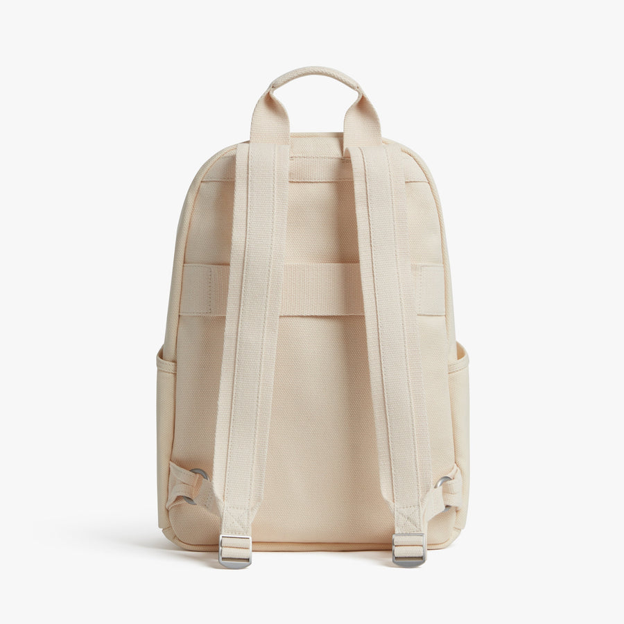 Ecru | Back view of Gesso Backpack in Ecru