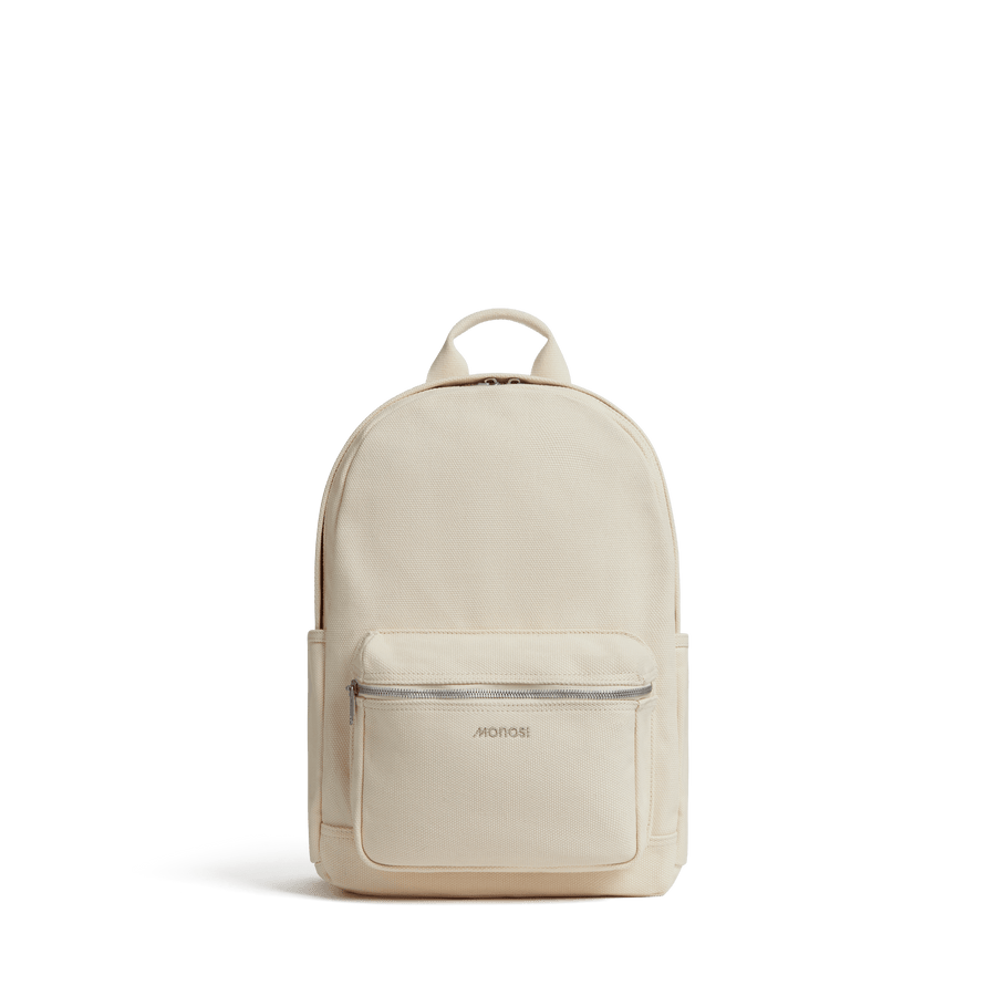 Ecru Scaled | Front view of Gesso Backpack in Ecru