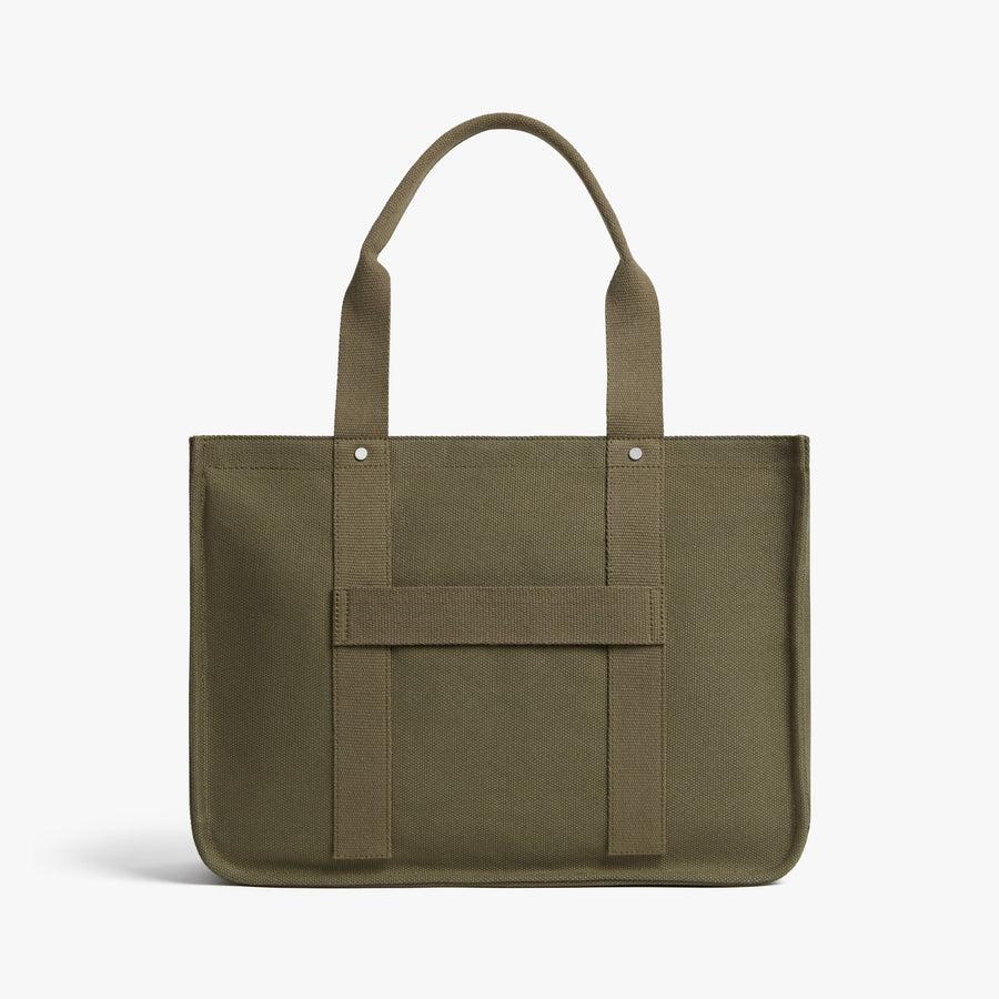 Moss | Back view of Gesso Tote in Moss