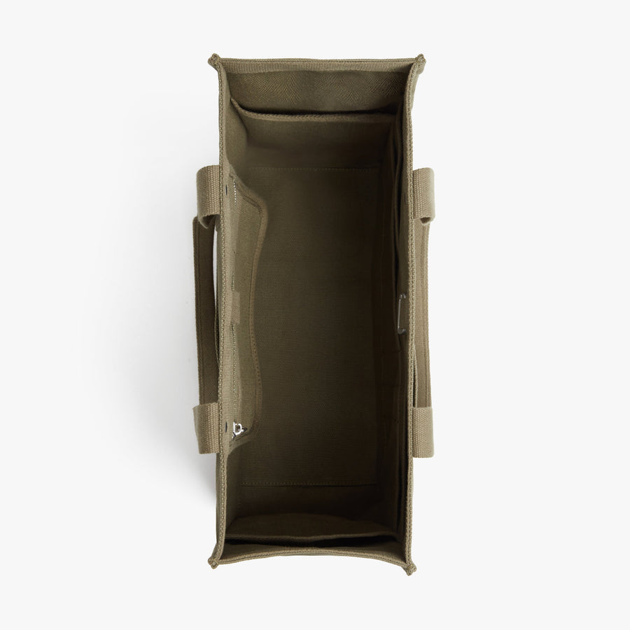 Moss | Interior view of Gesso Tote in Moss