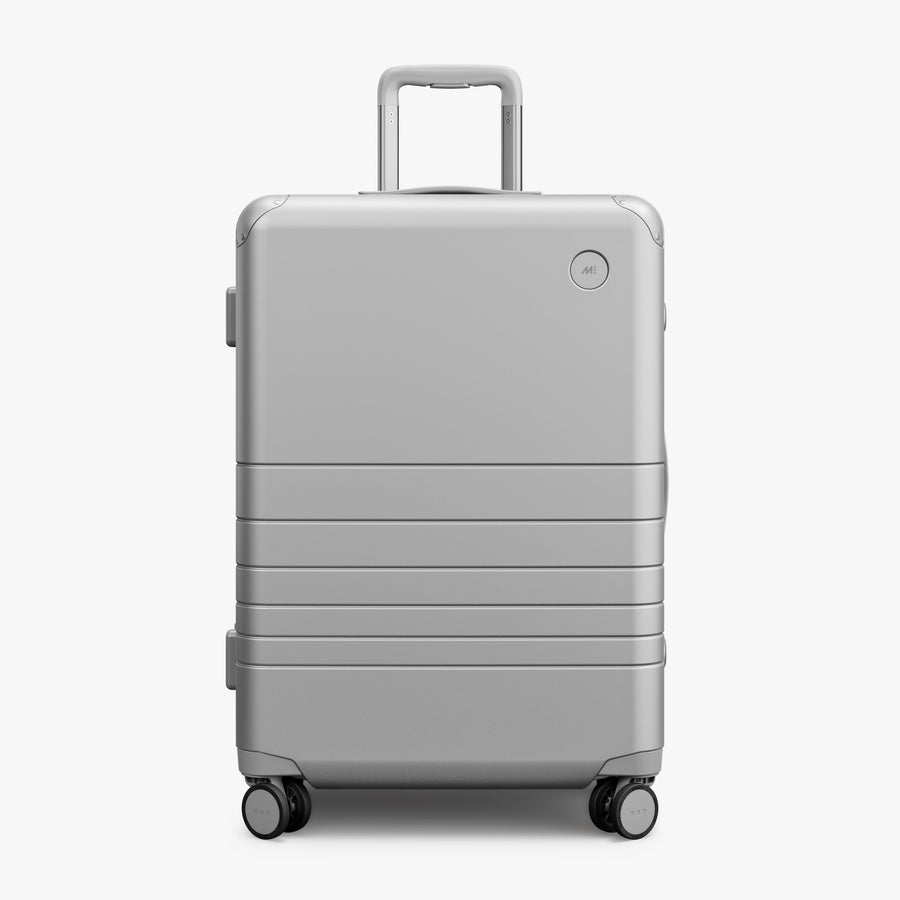 Silver | Front view of Hybrid Check-In Medium in Silver