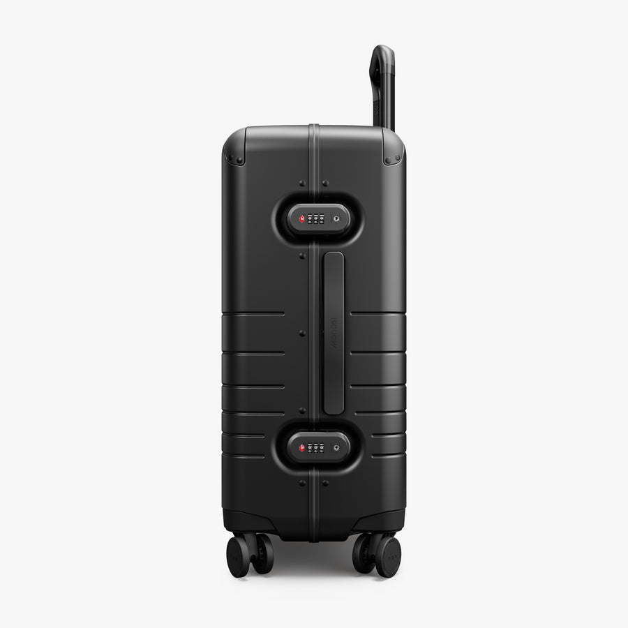 Obsidian | Side view of Hybrid Carry-On Plus in Obsidian