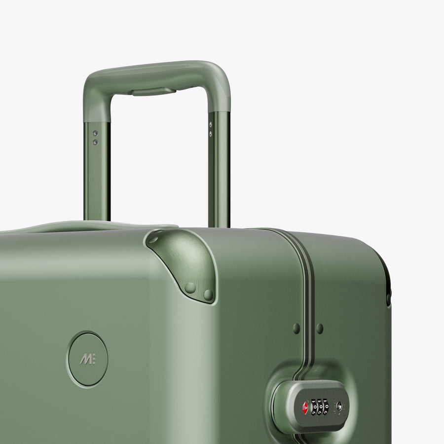 Mint | Luggage handle view of Hybrid Check-In Large in Mint