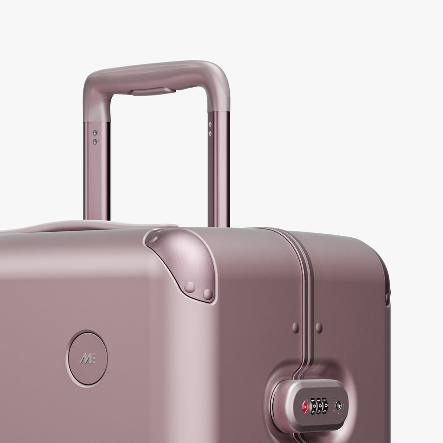 Orchid | Luggage handle view of Hybrid Check-In Large in Orchid