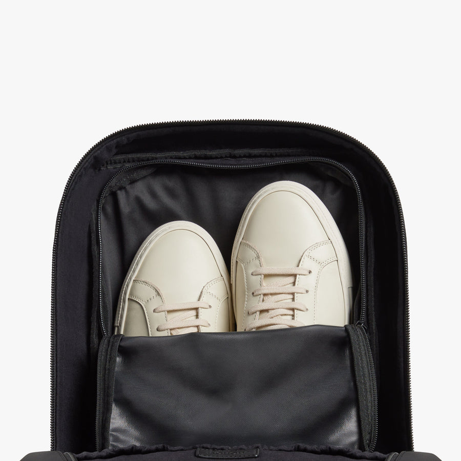 Carbon Black | Inside view of Metro Backpack Carbon Black