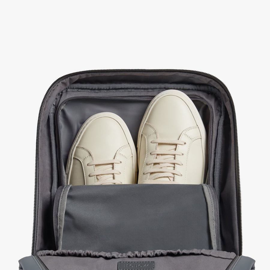 Dover Grey | Inside view of Metro Backpack Dover Grey