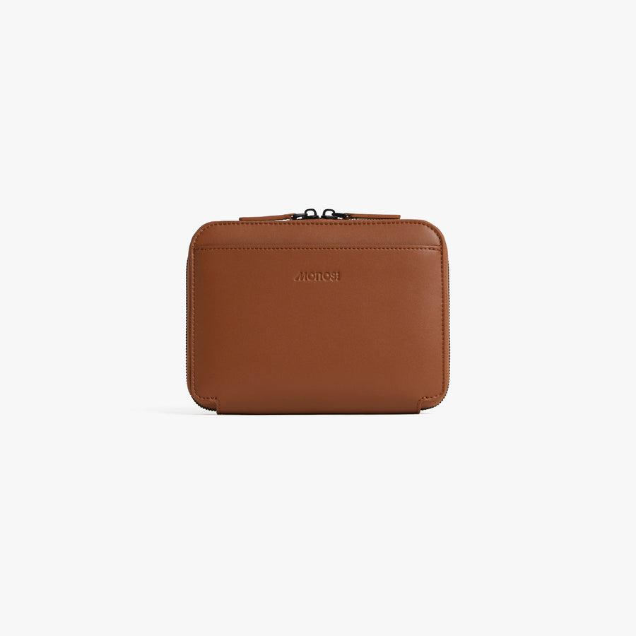 Mahogany (Vegan Leather) | Front view of Metro Belt Bag in Mahogany