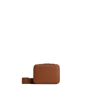 Front view of Metro Belt Bag in Mahogany
