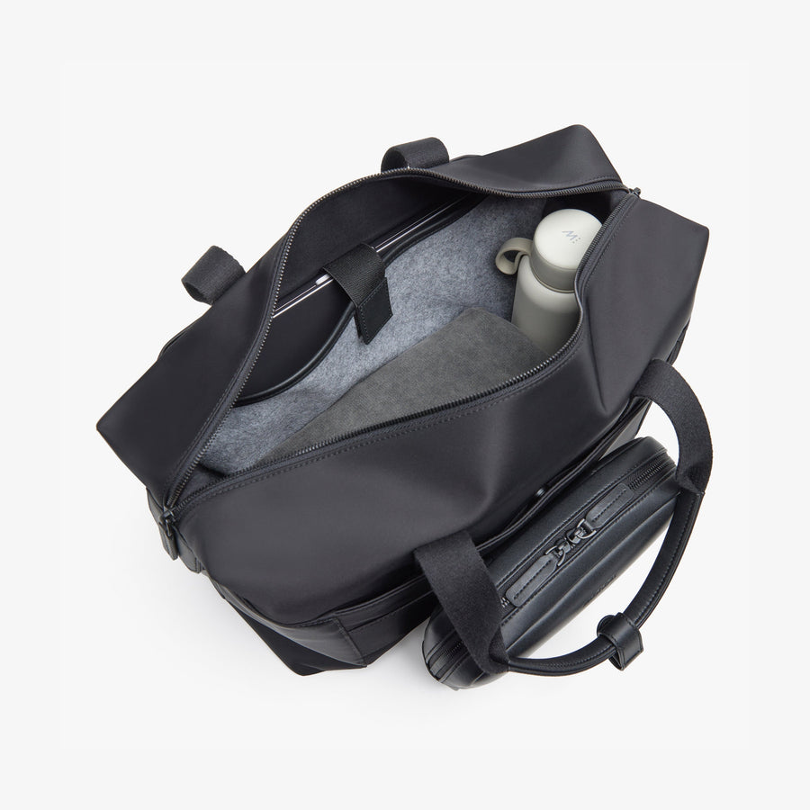 Carbon Black | Back Interior view of Metro Duffel in Carbon Black