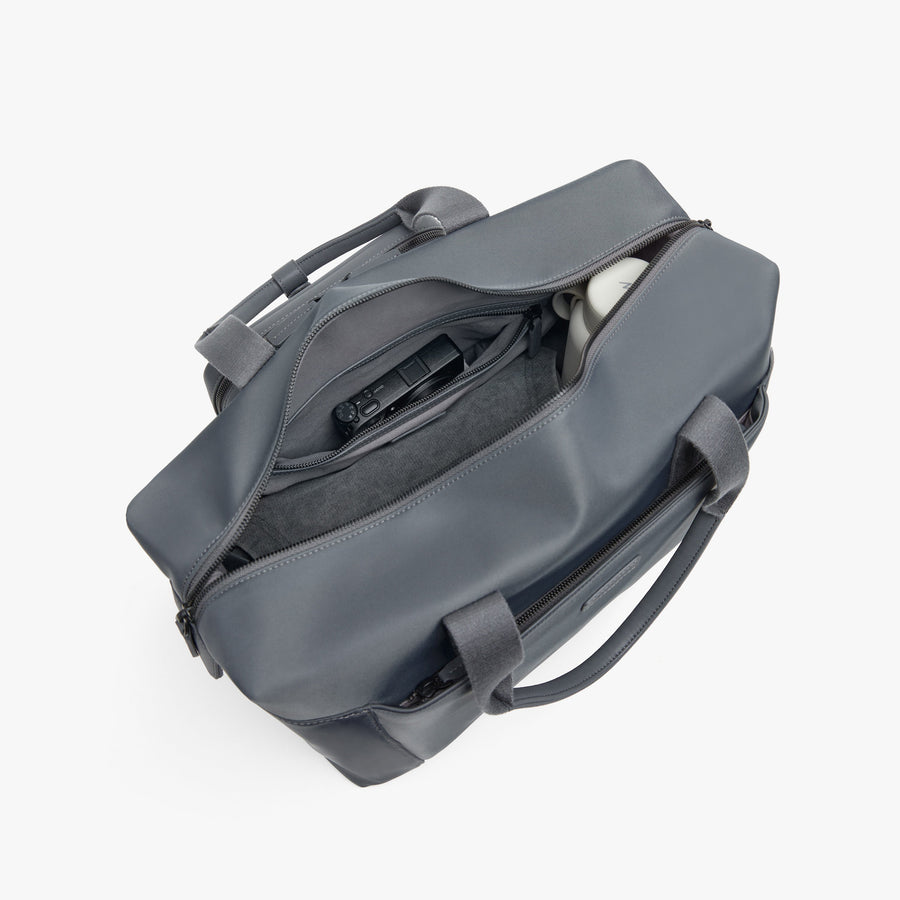 Dover Grey | Front Interior view of Metro Duffel in Dover Grey