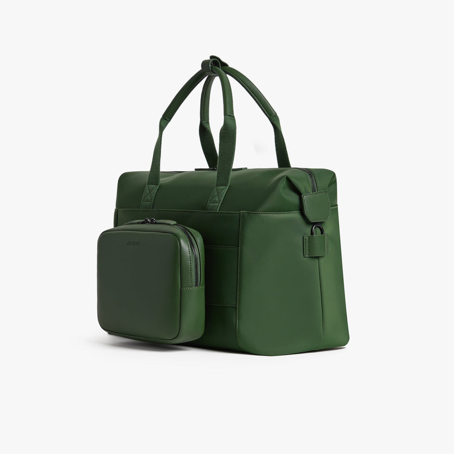 Juniper Green | Angled view of Metro Duffel in Juniper Green
