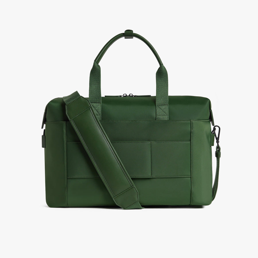 Juniper Green | Back view of Metro Duffel with kit detached in Juniper Green