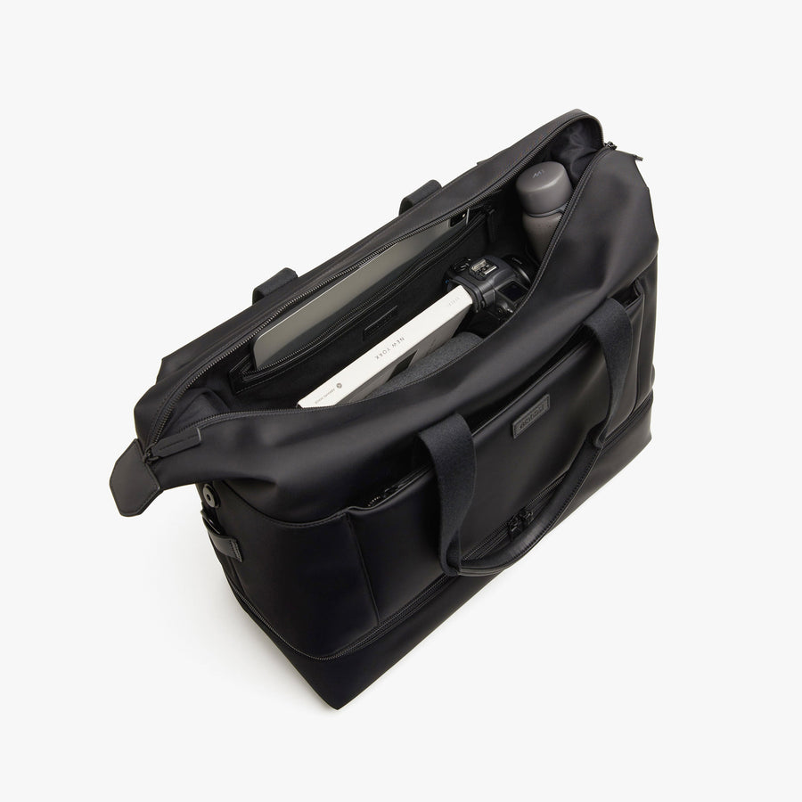 Carbon Black | Interior pocket view of Metro Weekender in Carbon Black