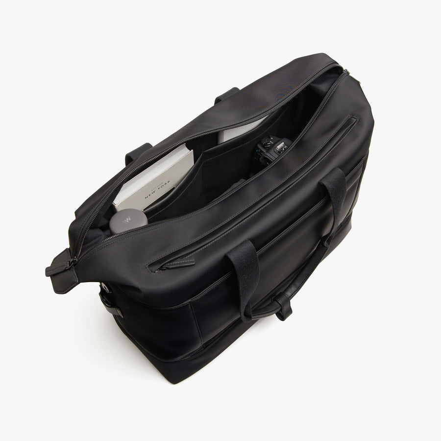 Carbon Black | Interior pocket view of Metro Weekender in Carbon Black