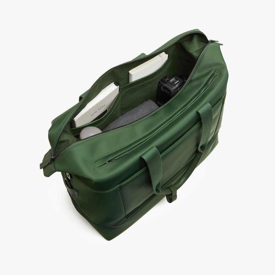 Juniper Green | Interior pocket view of Metro Weekender in Juniper Green