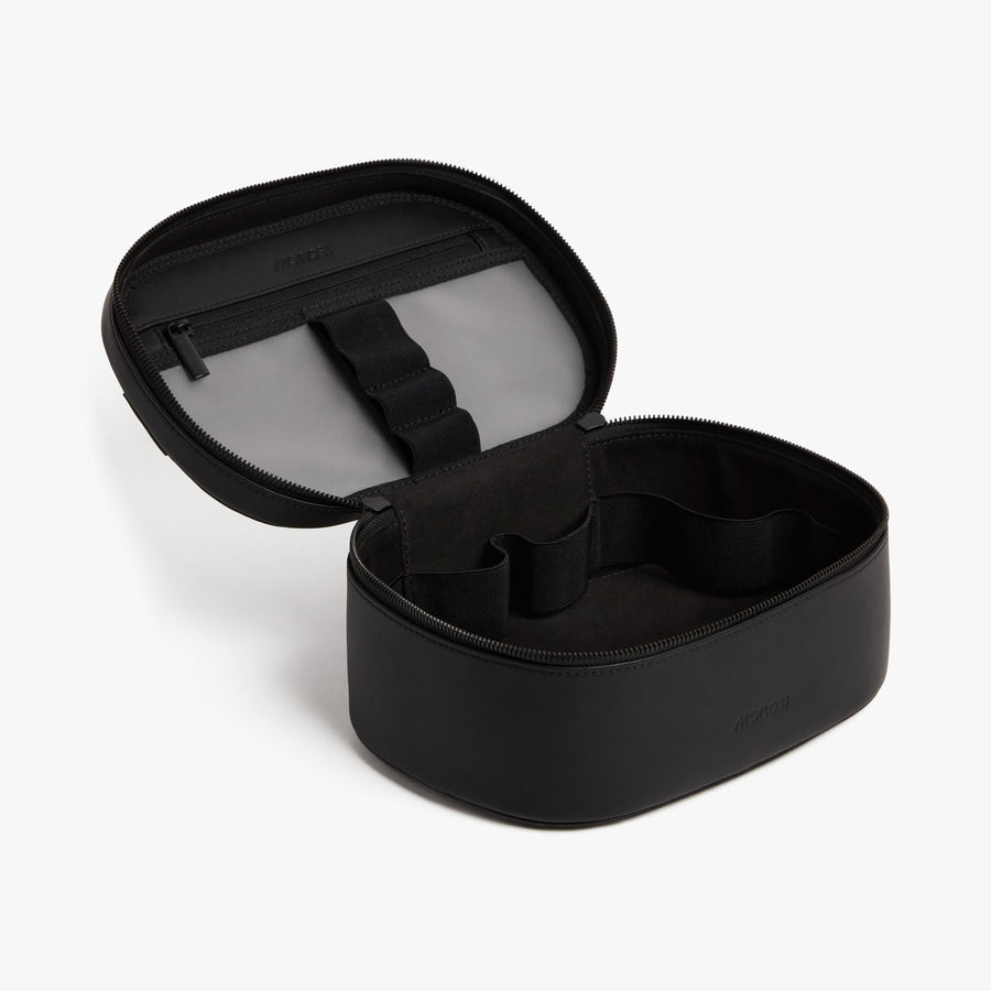 Carbon Black (Vegan Leather) | Metro Cosmetic case in Carbon Black