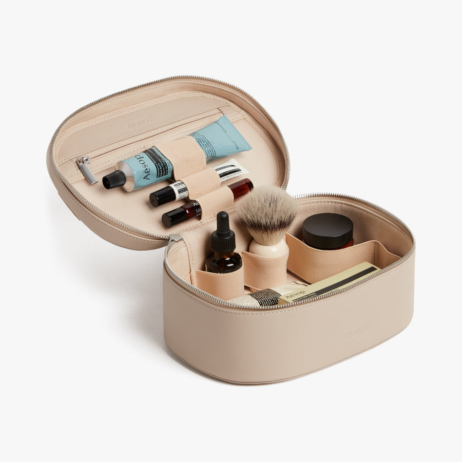 Ivory (Vegan Leather) | Metro Cosmetic Case in Ivory