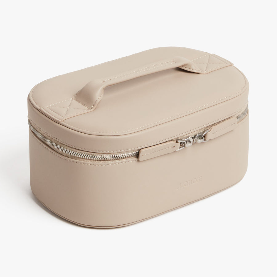 Ivory (Vegan Leather) | Metro Cosmetic Case in Ivory