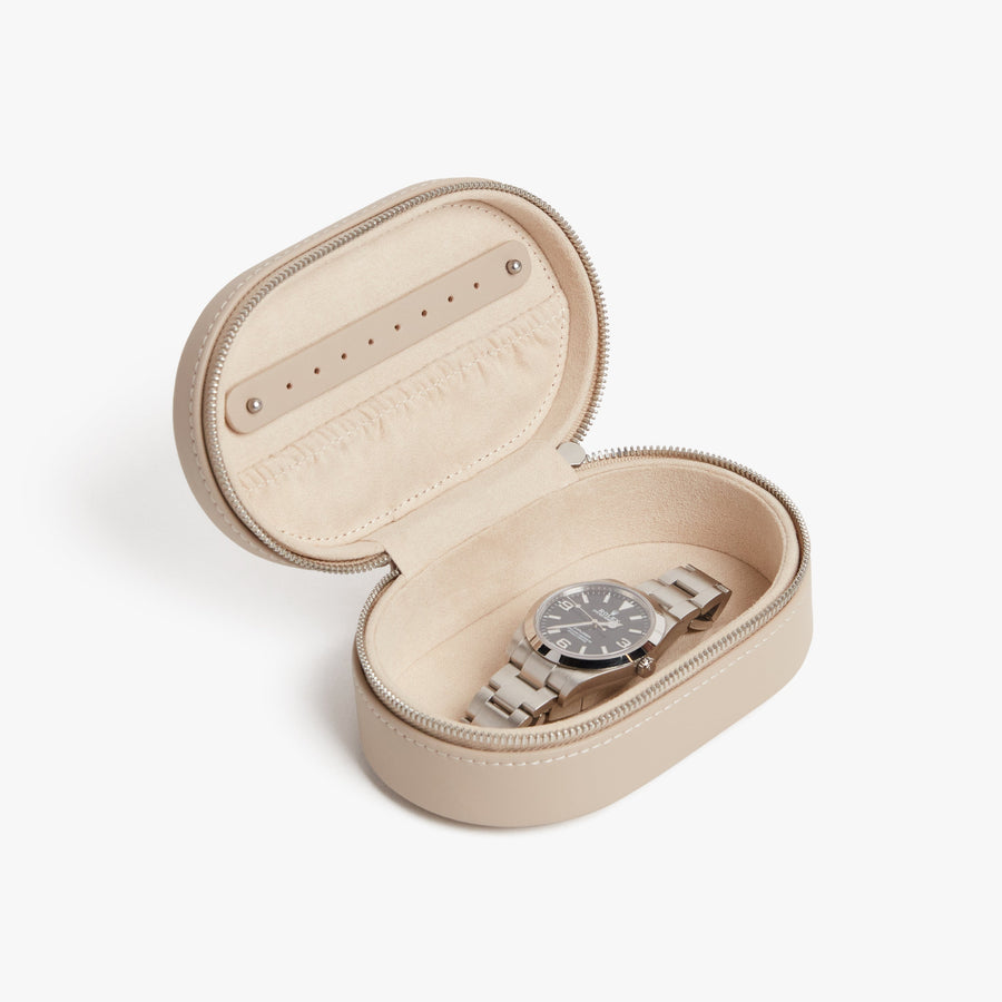 Ivory (Vegan Leather) | Travel Jewelry Case in Ivory