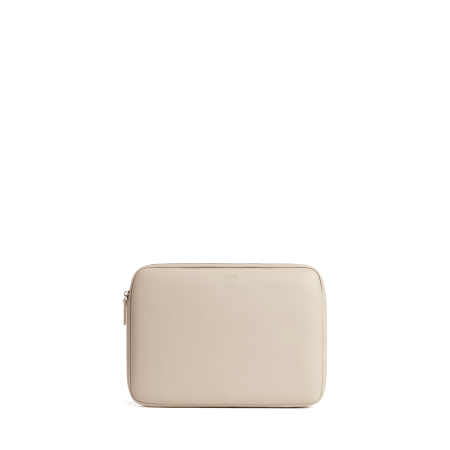 14-inch / Ivory (Vegan Leather) Scaled | Metro Laptop Sleeve in Ivory
