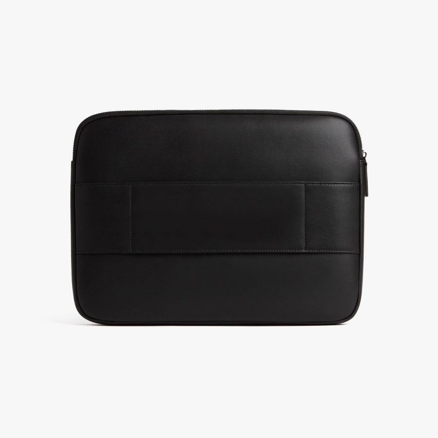 16-inch / Carbon Black (Vegan Leather) | Metro Laptop Sleeve in Carbon Black