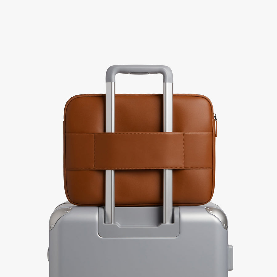 16-inch / Mahogany (Vegan Leather) | Metro Laptop Sleeve in Mahogany