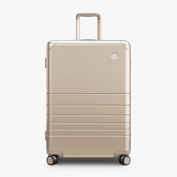 Aluminum Check-In Large – Champagne Gold