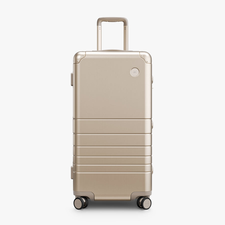 Aluminum Check-In Trunk Large – Champagne Gold