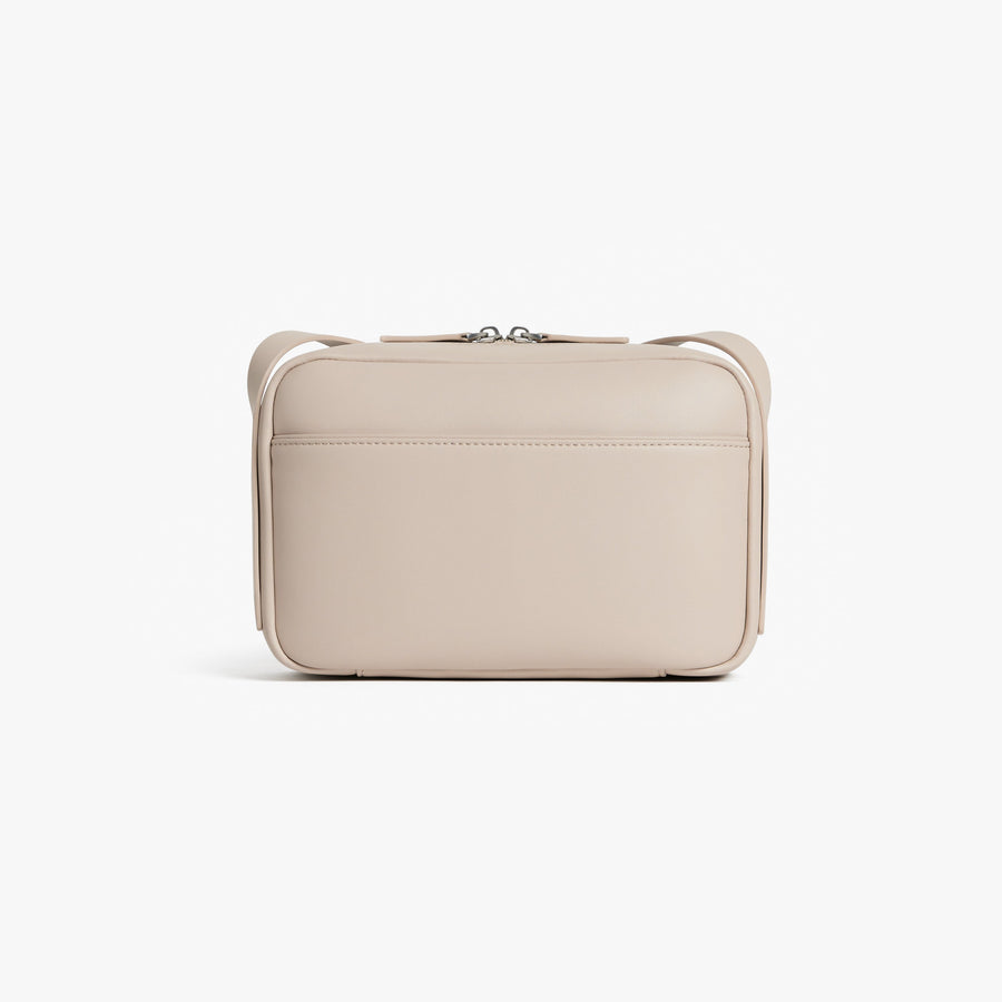 Ivory (Vegan Leather) | Back view of Metro Crossbody Ivory