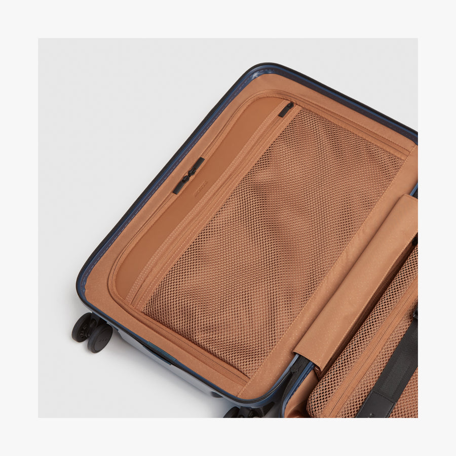 Arles Blue (Glossy) | Inside view of Carry-On Pro Plus in Arles Blue