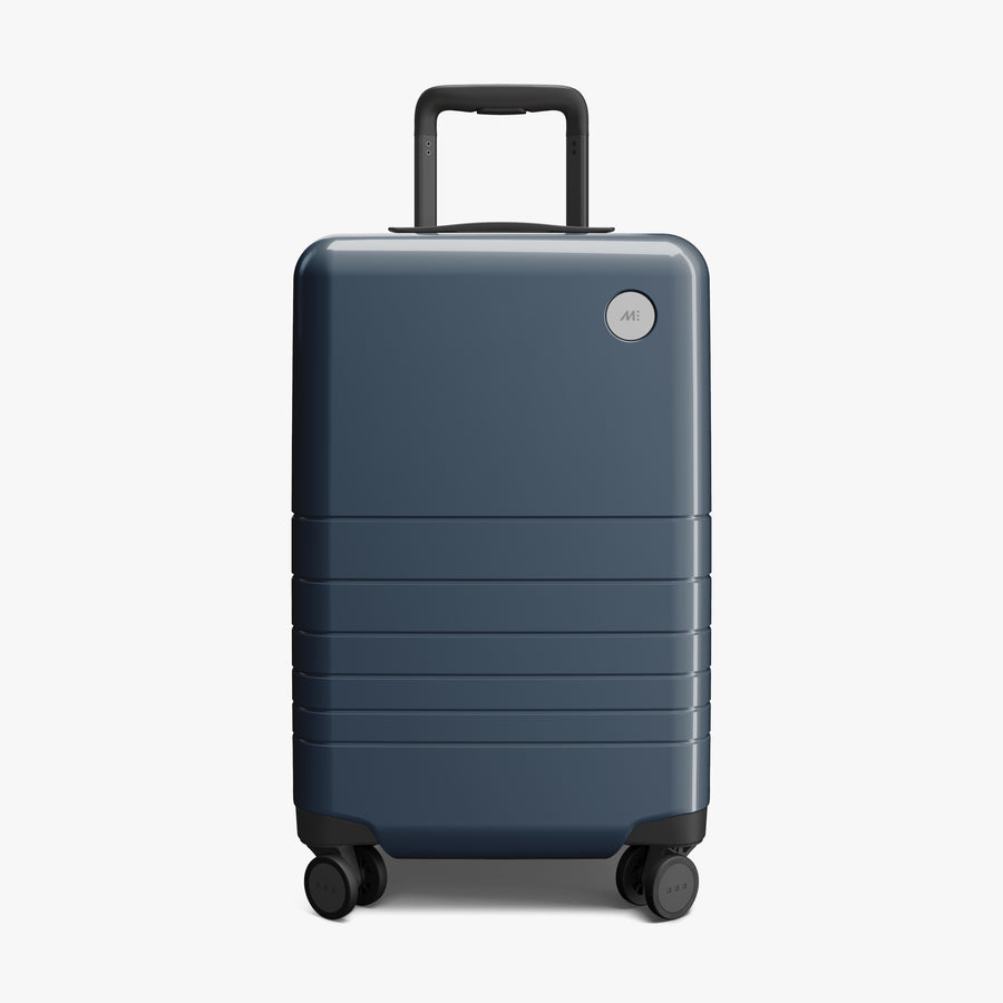Arles Blue (Glossy) | Front view of Carry-On in Arles Blue