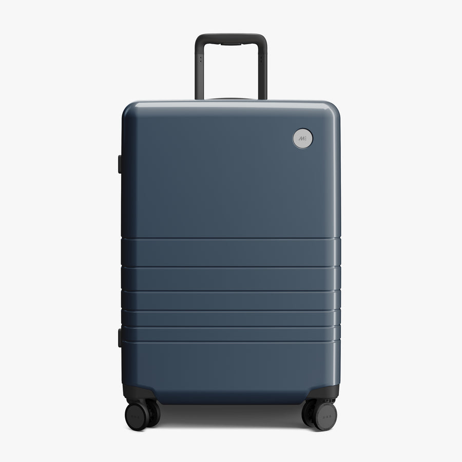 Arles Blue (Glossy) | Front view of Check-In Medium in Arles Blue