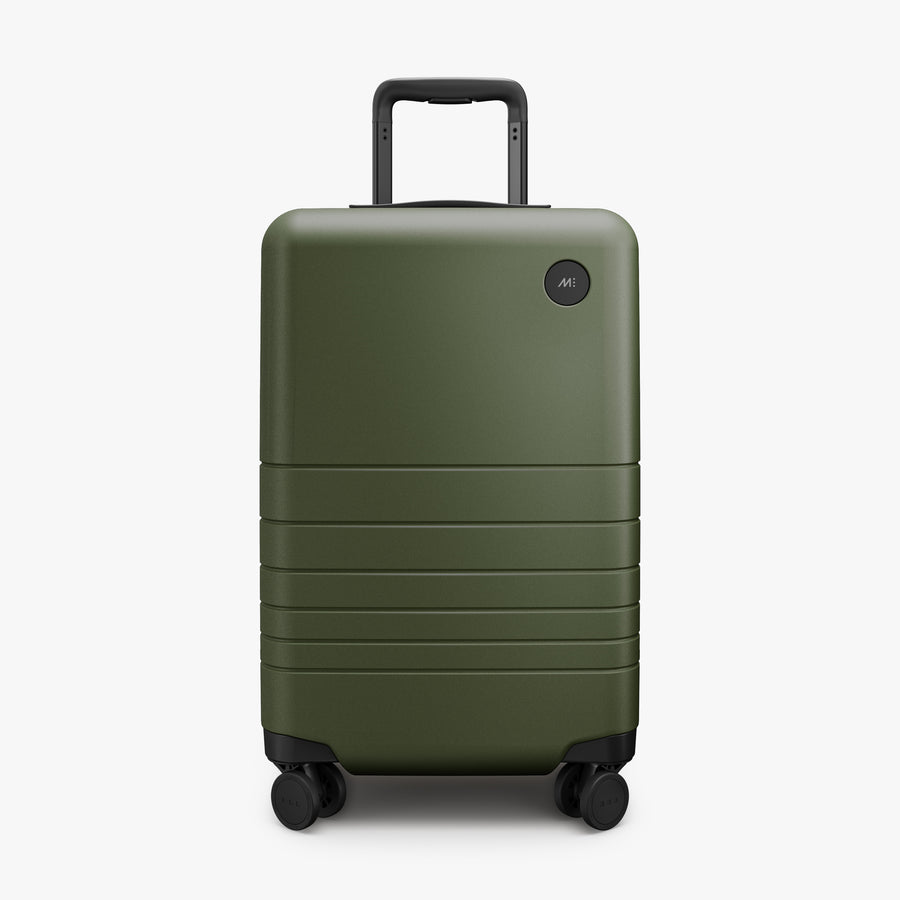 Olive Green | Front view of Expandable Carry-On in Olive Green