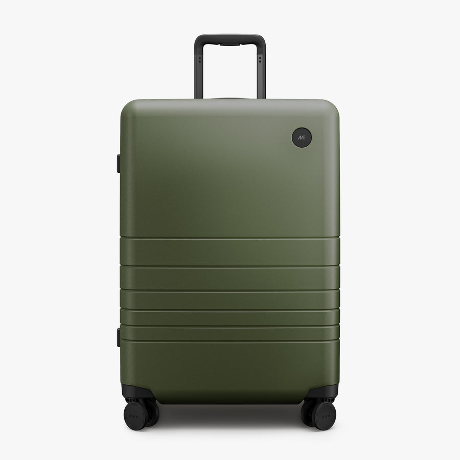 Olive Green | Front view of Expandable Check-In Medium in Olive Green