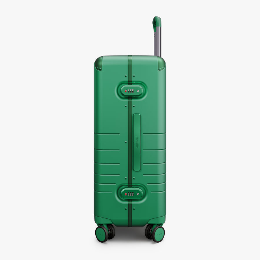 Jungle Green | Side view of the Hybrid Check-In Medium Jungle Green
