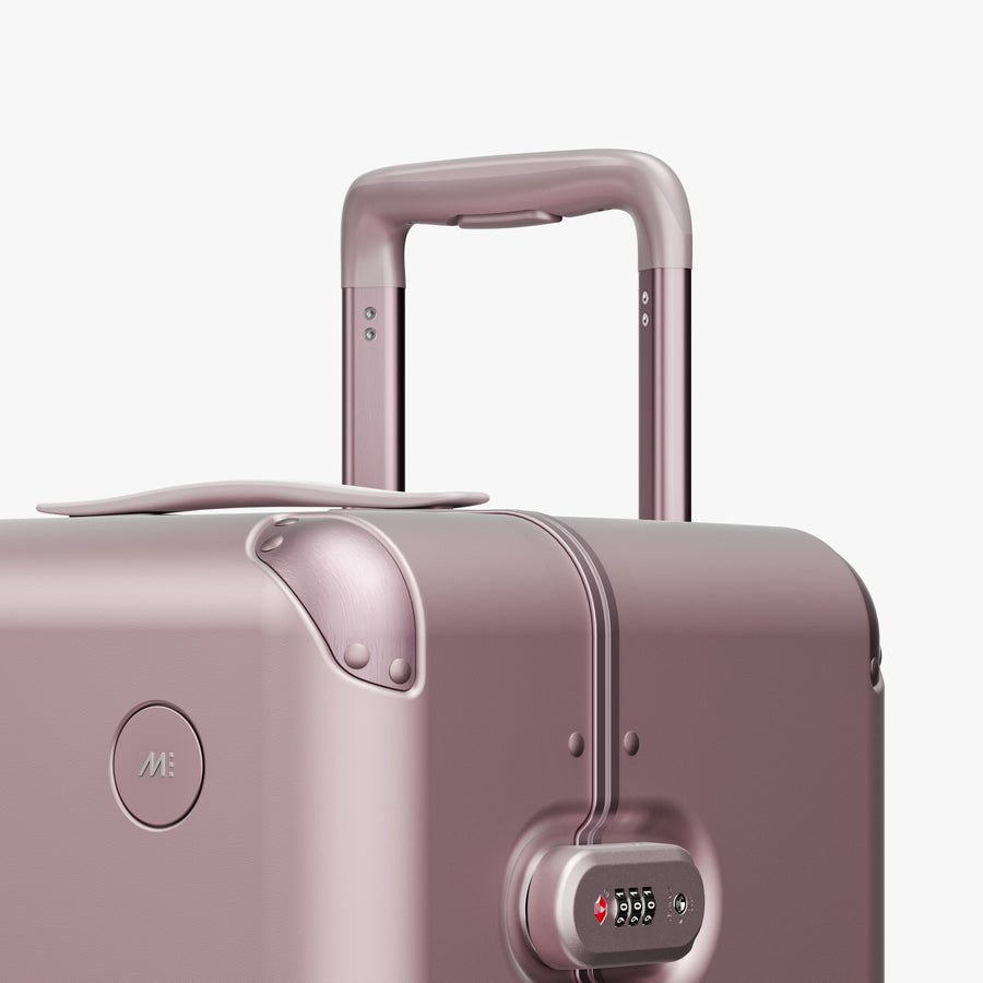 Orchid | Luggage handle view of Hybrid Trunk Medium in Orchid